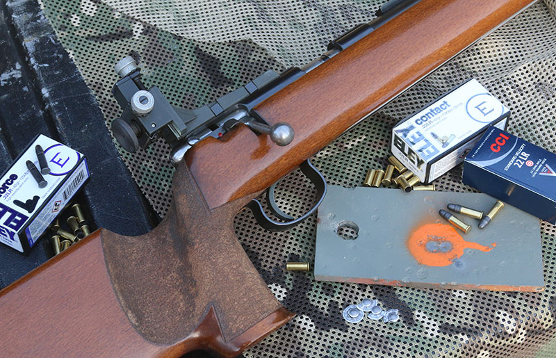 One of best paths to better barricade shooting runs through a precision .22 like this Savage Anschutz Match 64.
