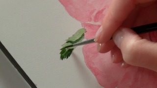 Painting the Leaves & Stem