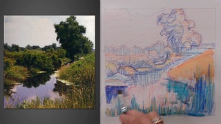 Water-Based Colored Pencil Landscape