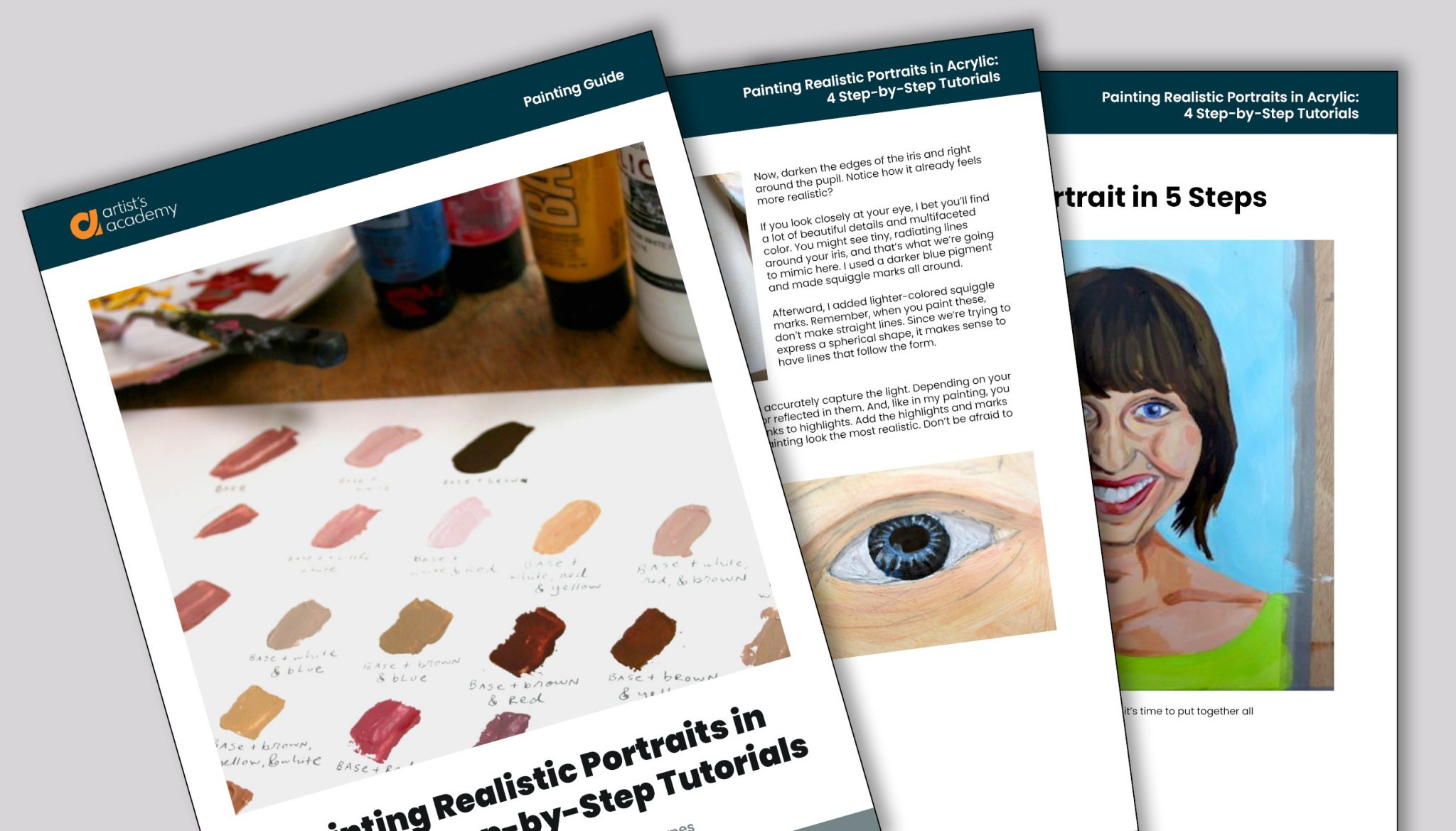 Painting Realistic Portraits in Acrylic Artist’s Academy