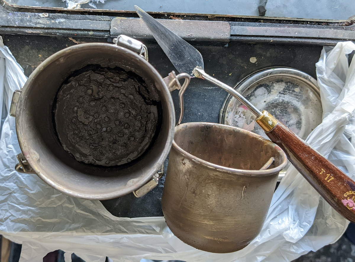 Cleaning a Mineral Spirits Cup