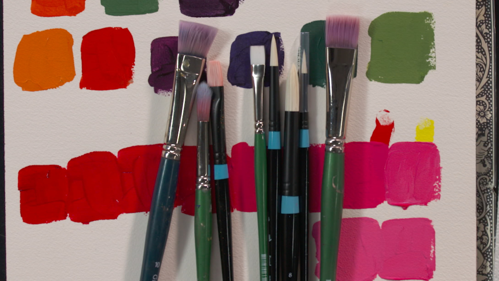 Ultimate Paintbrush Guide! All About Acrylic Painting Brushes! LIVE Q&A 