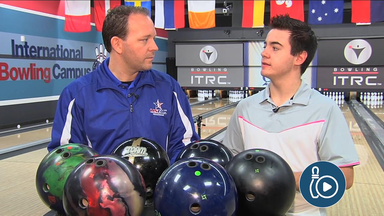 TwoHanded Bowling Ball Arsenal National Bowling Academy
