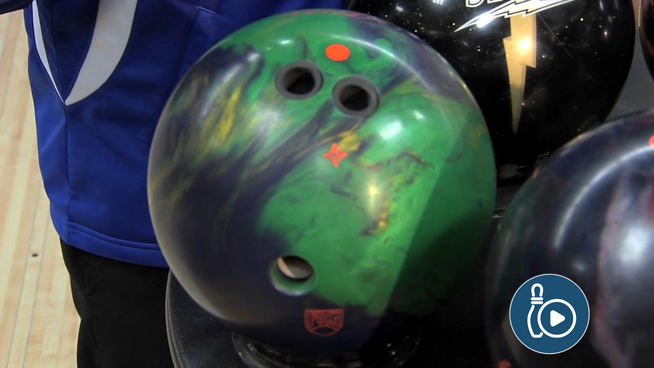 green bowling ball