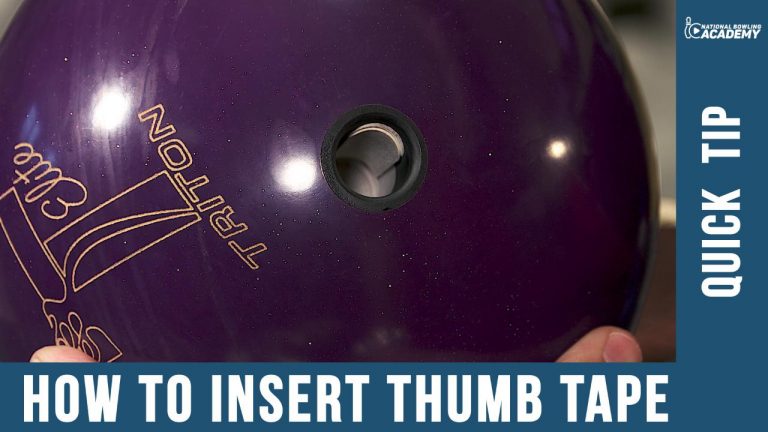 Quick Tip: How to Insert Bowling Thumb Tape