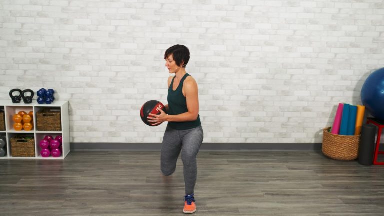 Rotating Lunge With A Medicine Ballproduct featured image thumbnail.