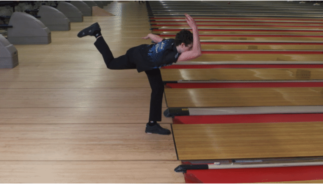 Two-Handed Bowling: Finish Position