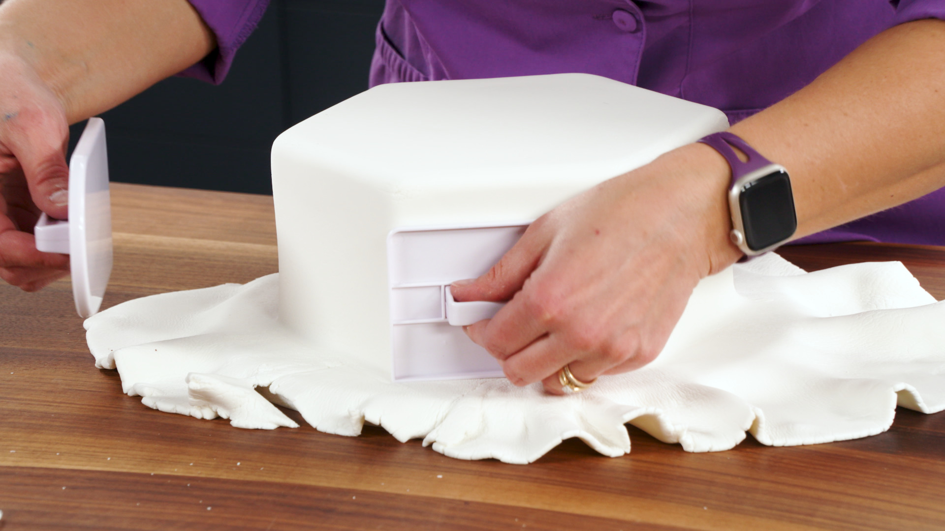 Fondant Hexagon Cake