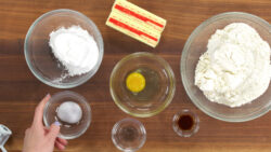 Cookie Dough Recipe ingredients