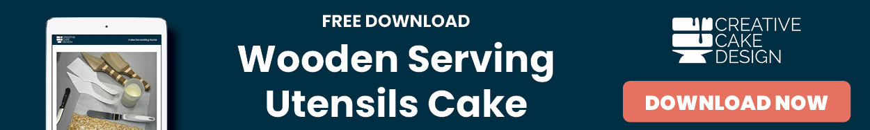 Download the FREE Wooden Serving Utensils Cake Instructions here