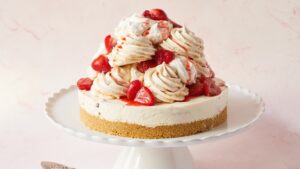 Mile-High Eton Mess Cheesecake