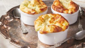 Leek and Gruyere Souffle