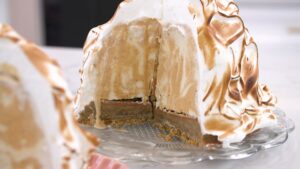 Caramel Banana Baked Alaska