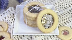 Lavender and Rose Window Cookies