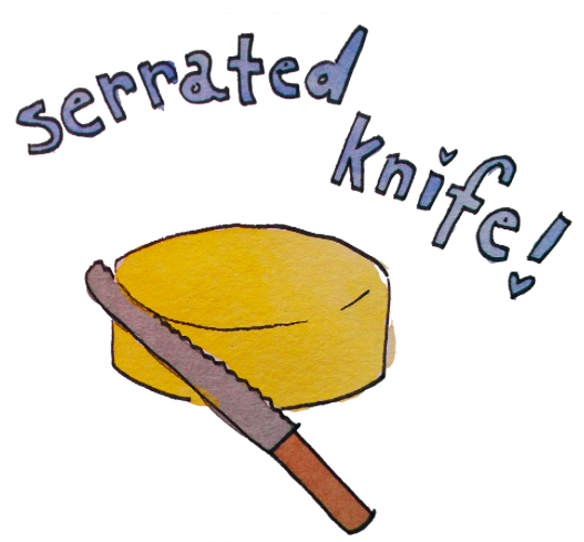 serrated knife clip art