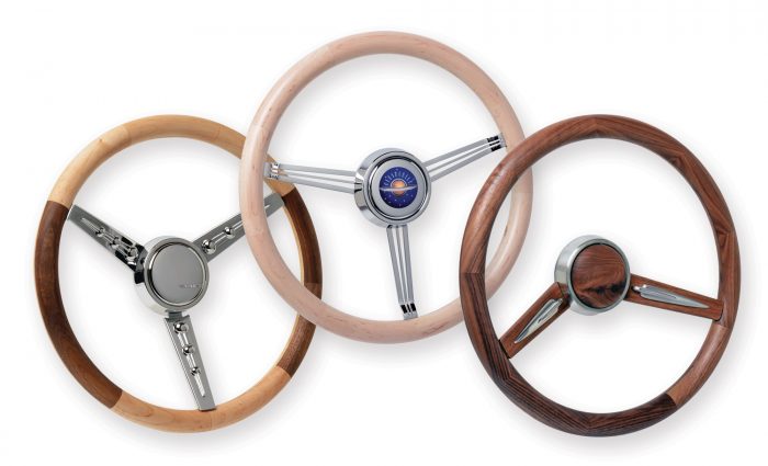 SOLID WOOD GRIP STEERING WHEEL | Classic Car Restoration Club