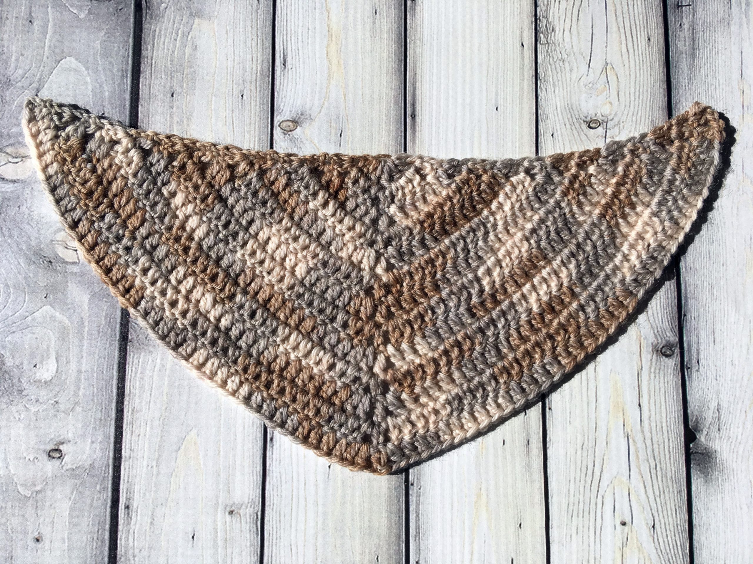 double crochet triangle shawl pattern