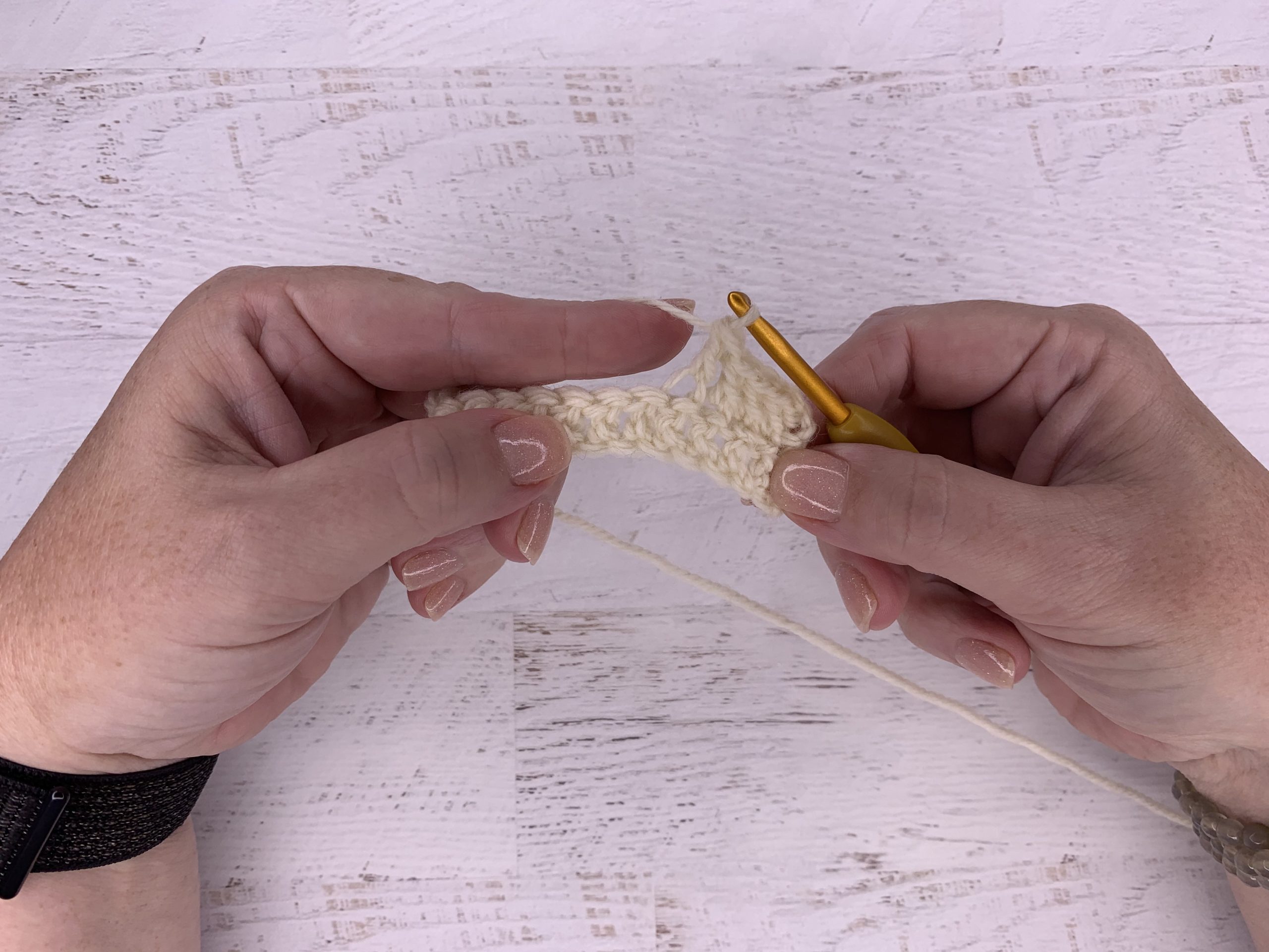 how to start working the back stitch