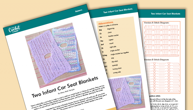 Infant Car Seat Blankets Patternproduct featured image thumbnail.