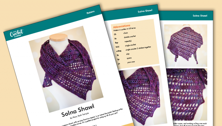 Solna Shawl Patternproduct featured image thumbnail.