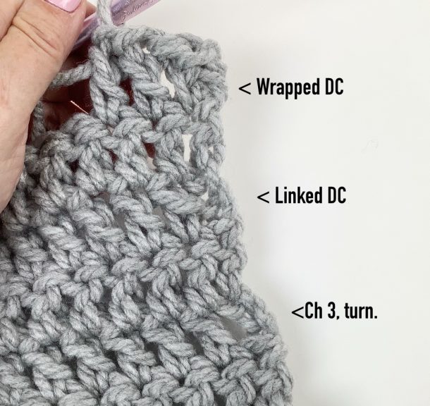 Starting Double Crochet Rows 