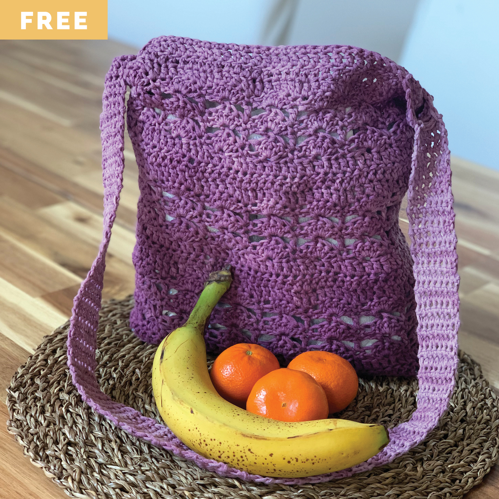 Free Crochet Pattern - MArket Bag