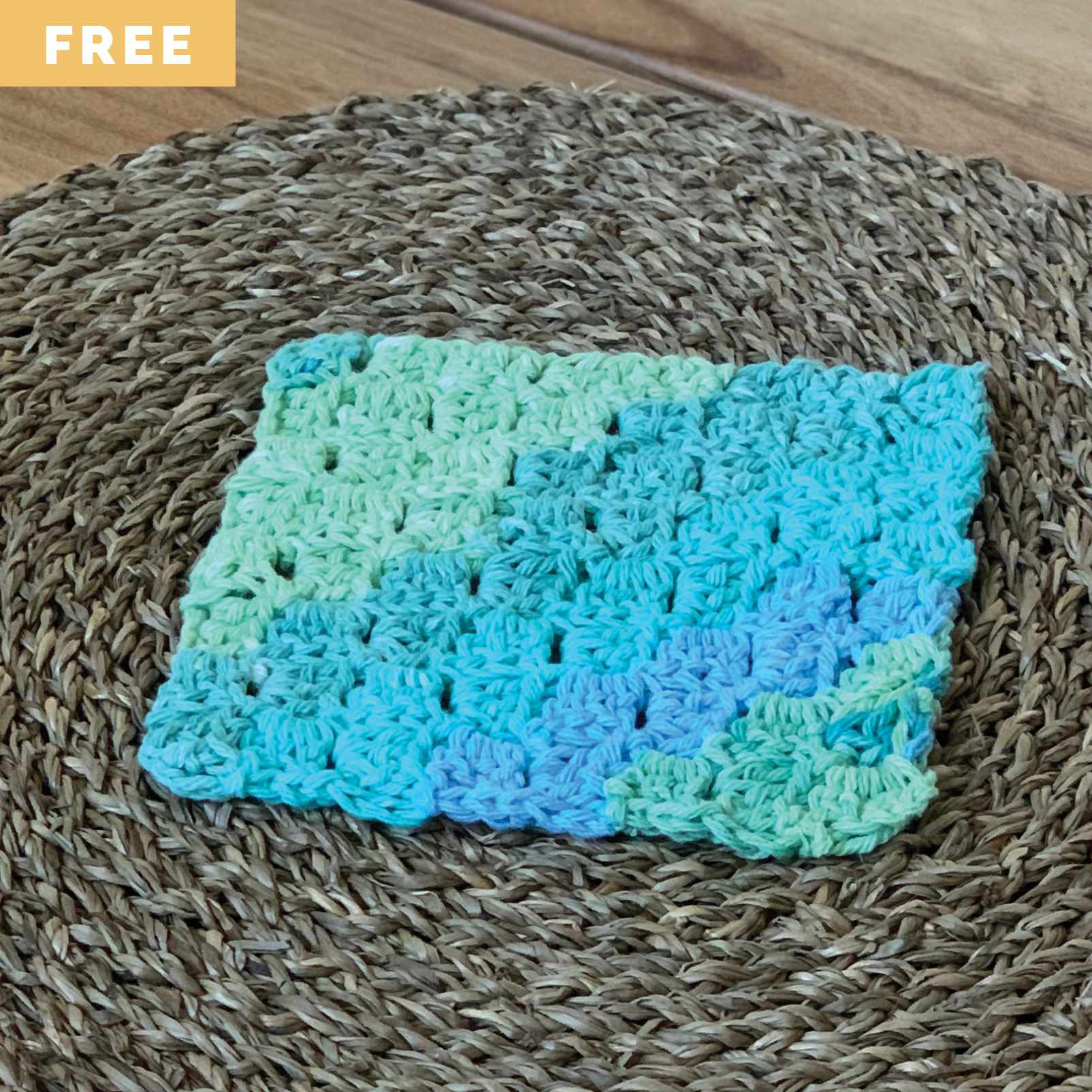 Free Crochet Pattern - Corner-to-Corner Washcloth