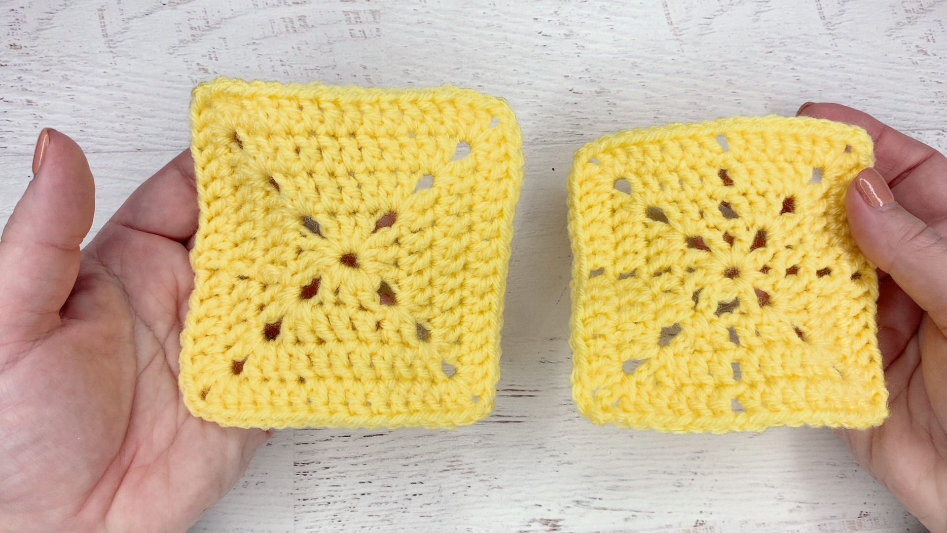 Crochet Solid Granny Square, Free Pattern + Video 