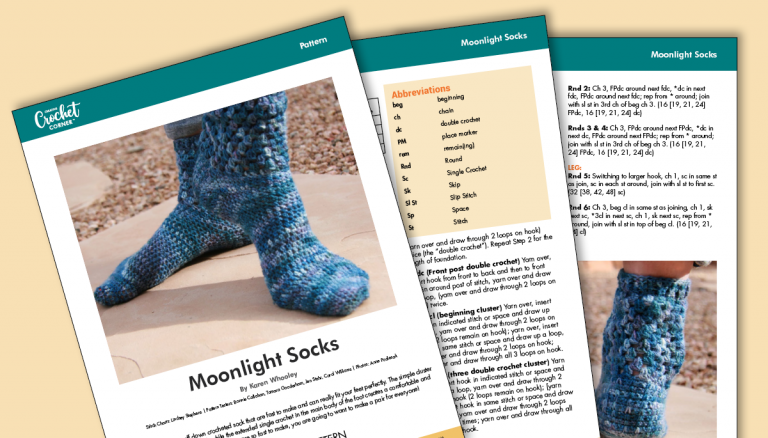 Moonlight Socks Patternproduct featured image thumbnail.