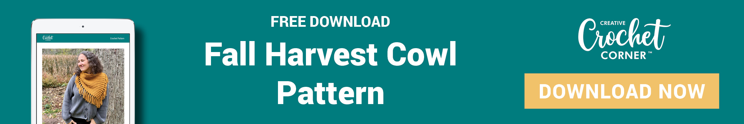 Download the free Fall Harvest Cowl Pattern