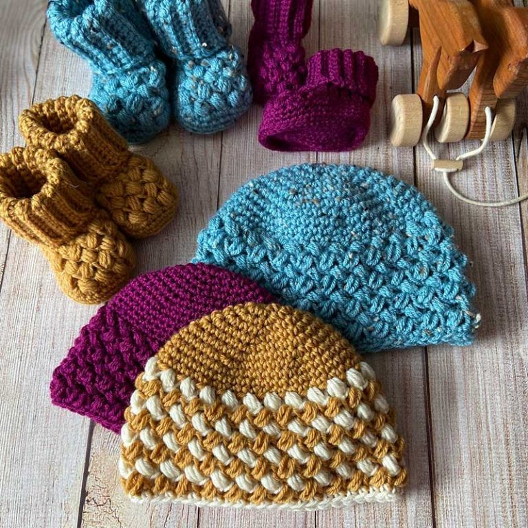 Baby Bean-ie: Crochet a Teeny Bean Stitch Hat!product featured image thumbnail.