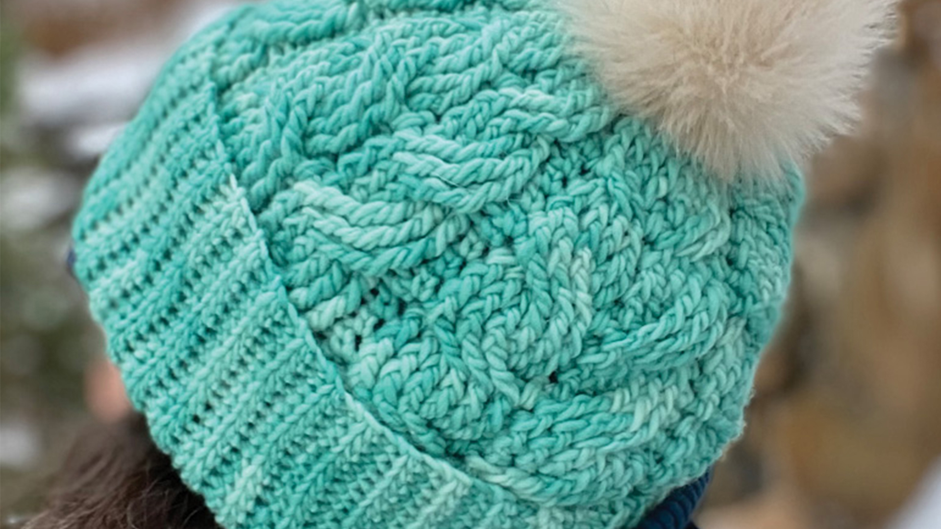 Free Crochet Pattern - Glacier Cabled Beanie