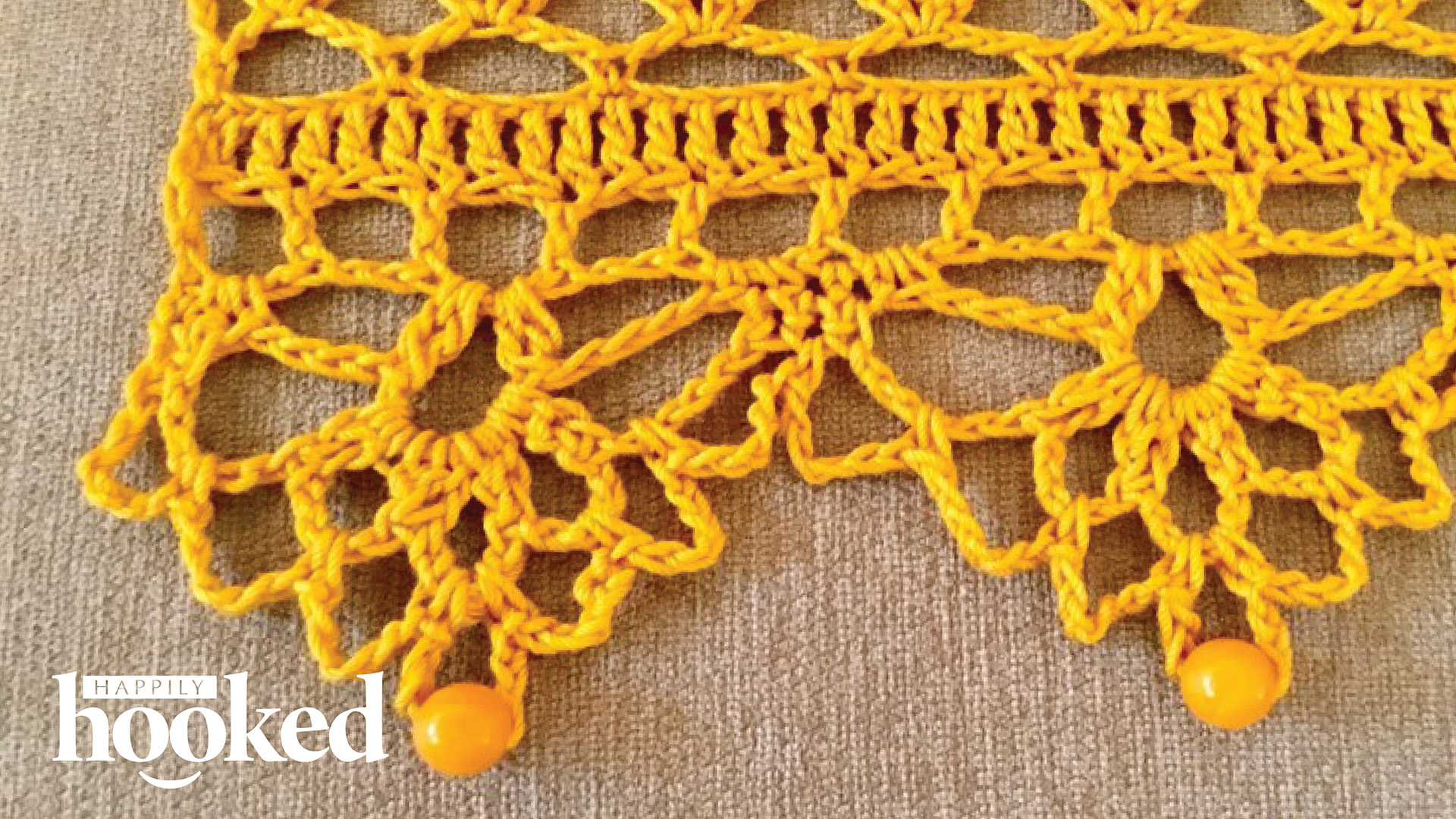 Free Crochet Pattern - Lemon Drop Valance
