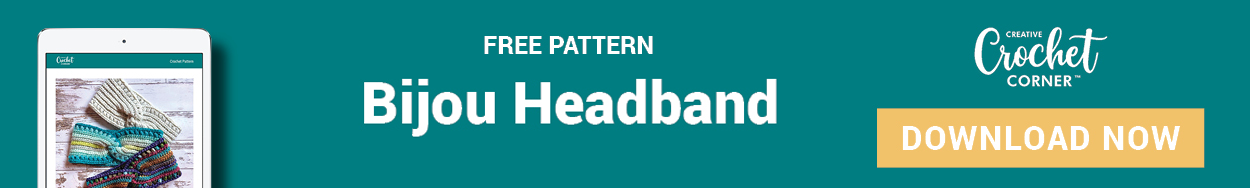 Download the free Bijou headband pattern
