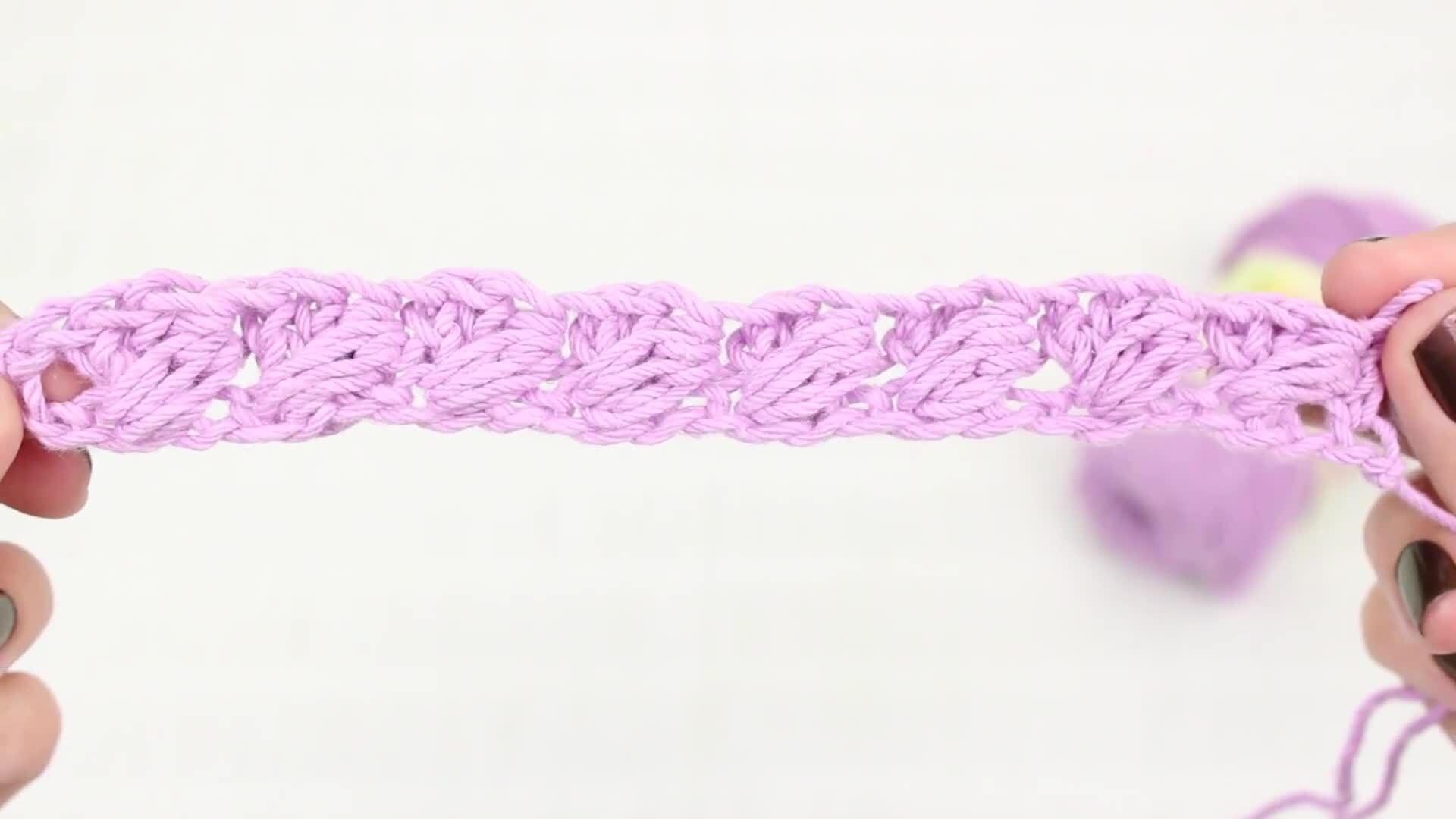 Slanted Puff Stitch (Left-Handed)