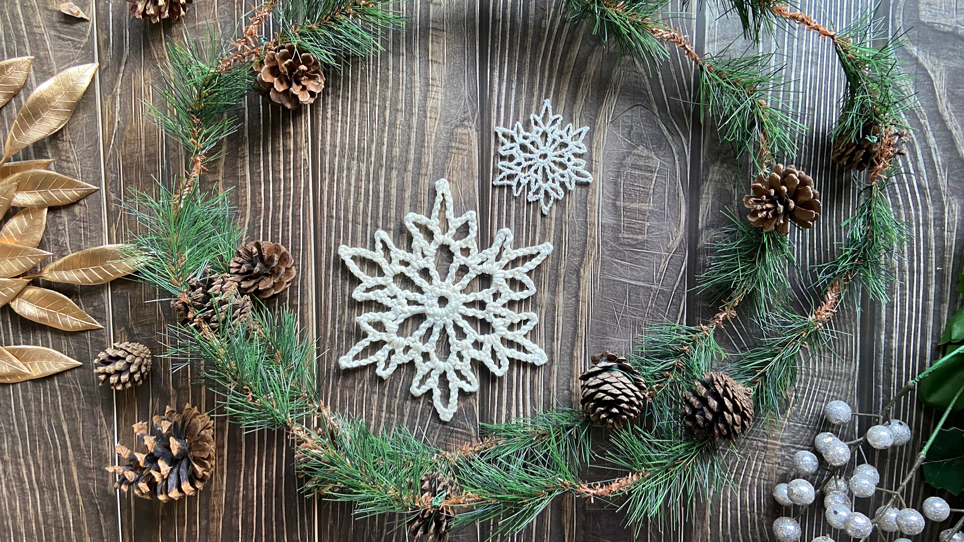 Free Crochet Pattern - Crocheted Snowflake