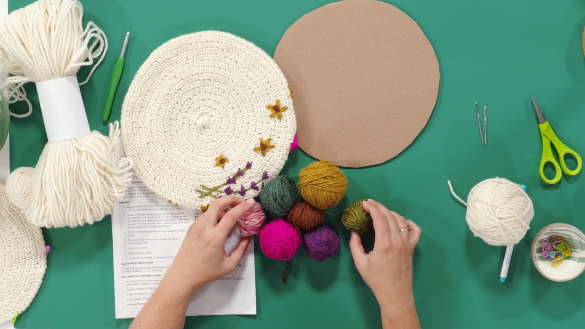 Session 5: Crocheting the Embellished Beret