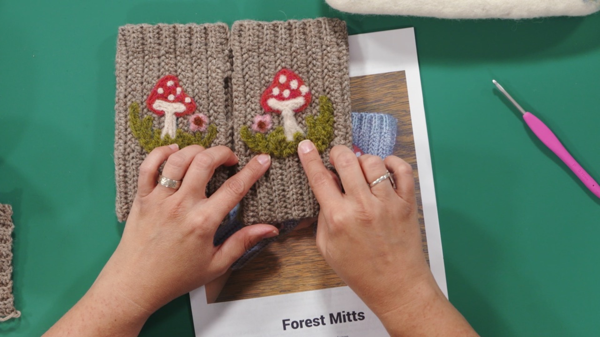 Session 7: Crocheting the Forest Mitts