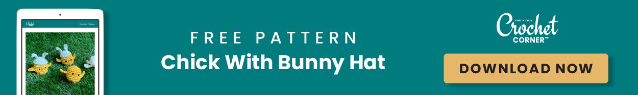 Chick With Bunny Hat Free Pattern