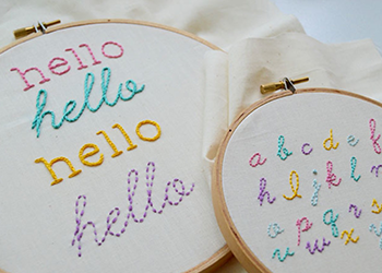 How to Embroider Letters