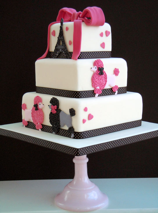 poodle birthday cake