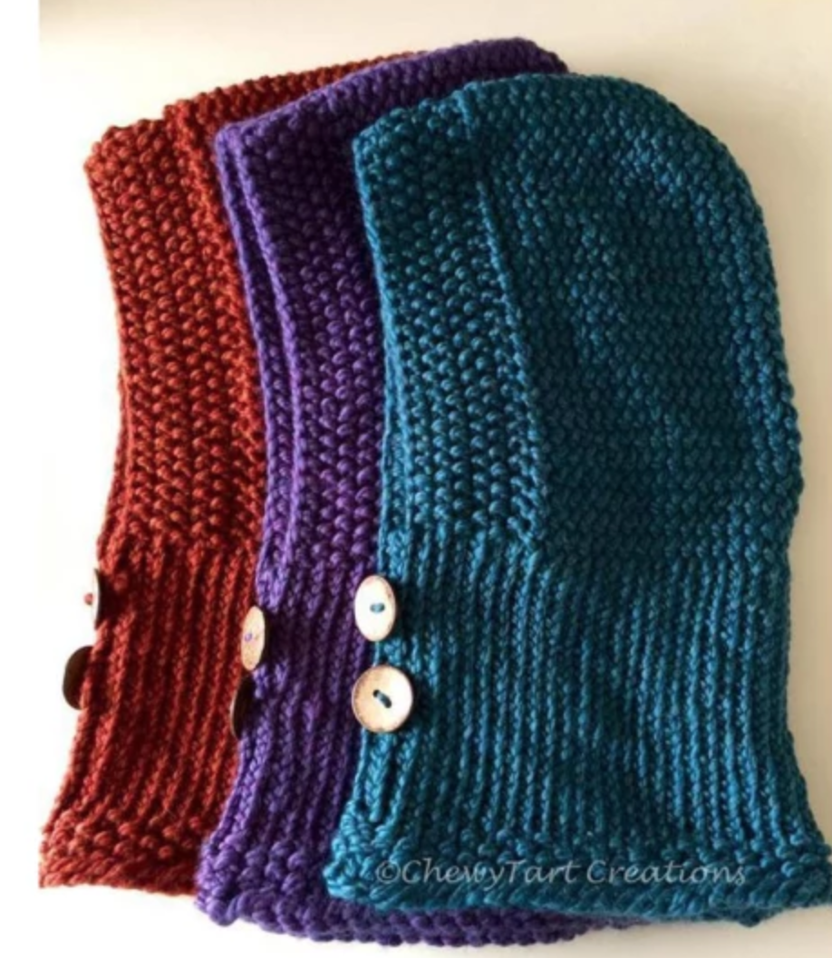 Cozy Hooded loom knit Cowl