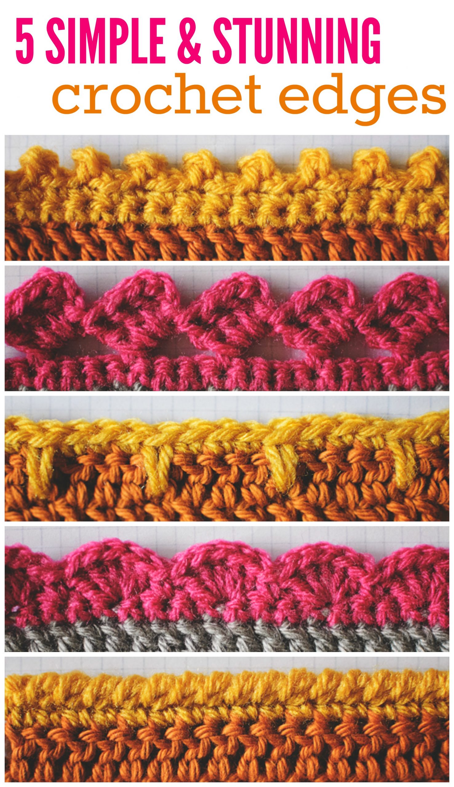 Crochet Edgings And Borders - Free Crochet Pattern Round Up - The