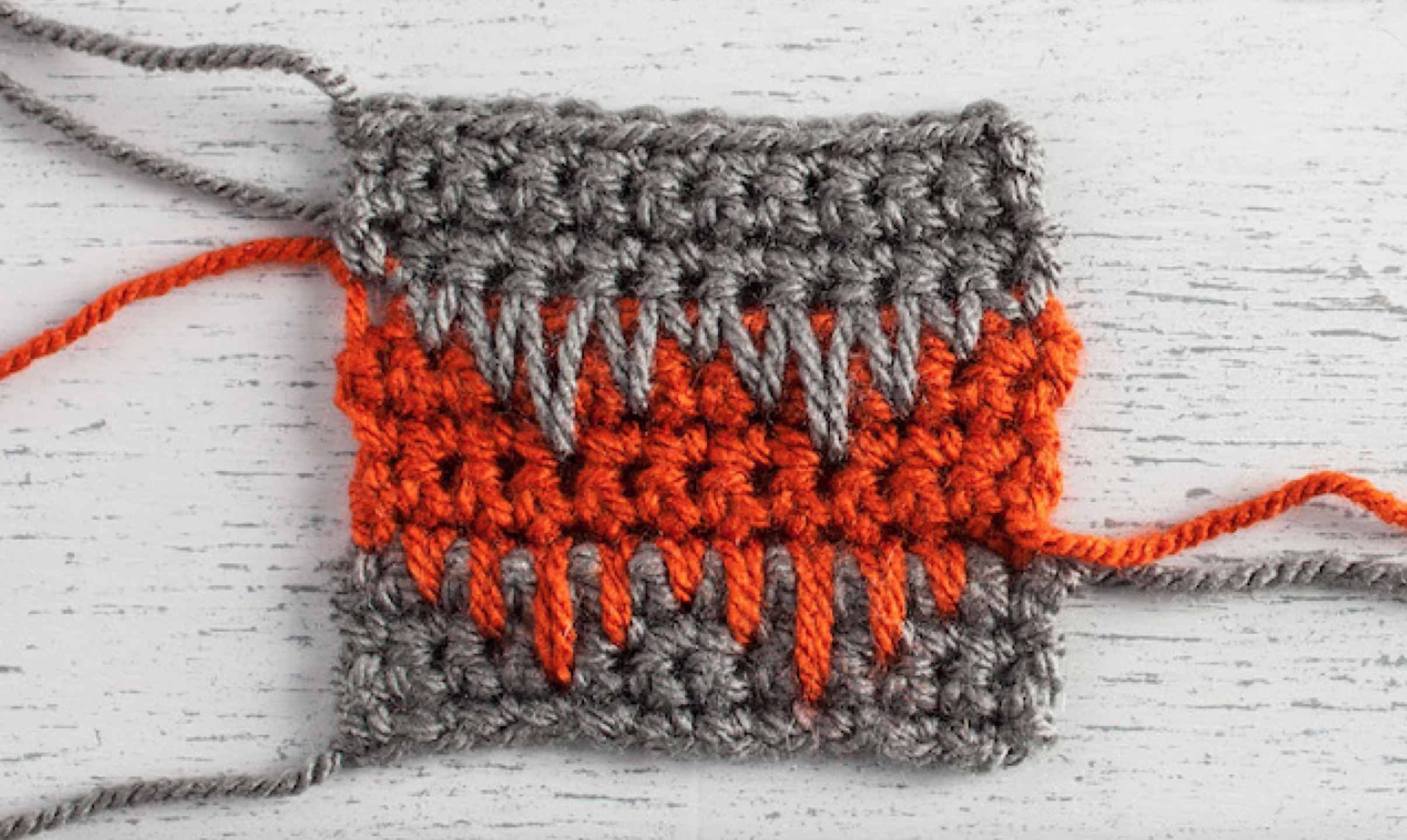 crochet spike stitch