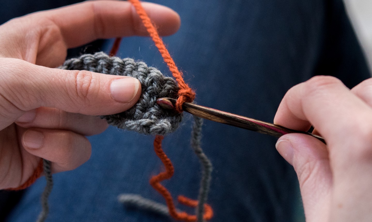 crochet spike stitch