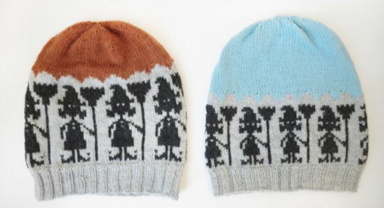 fair isle knit witch hats