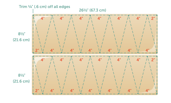 Croissant Cutter Cuts Triangles 4-1/3 x 6