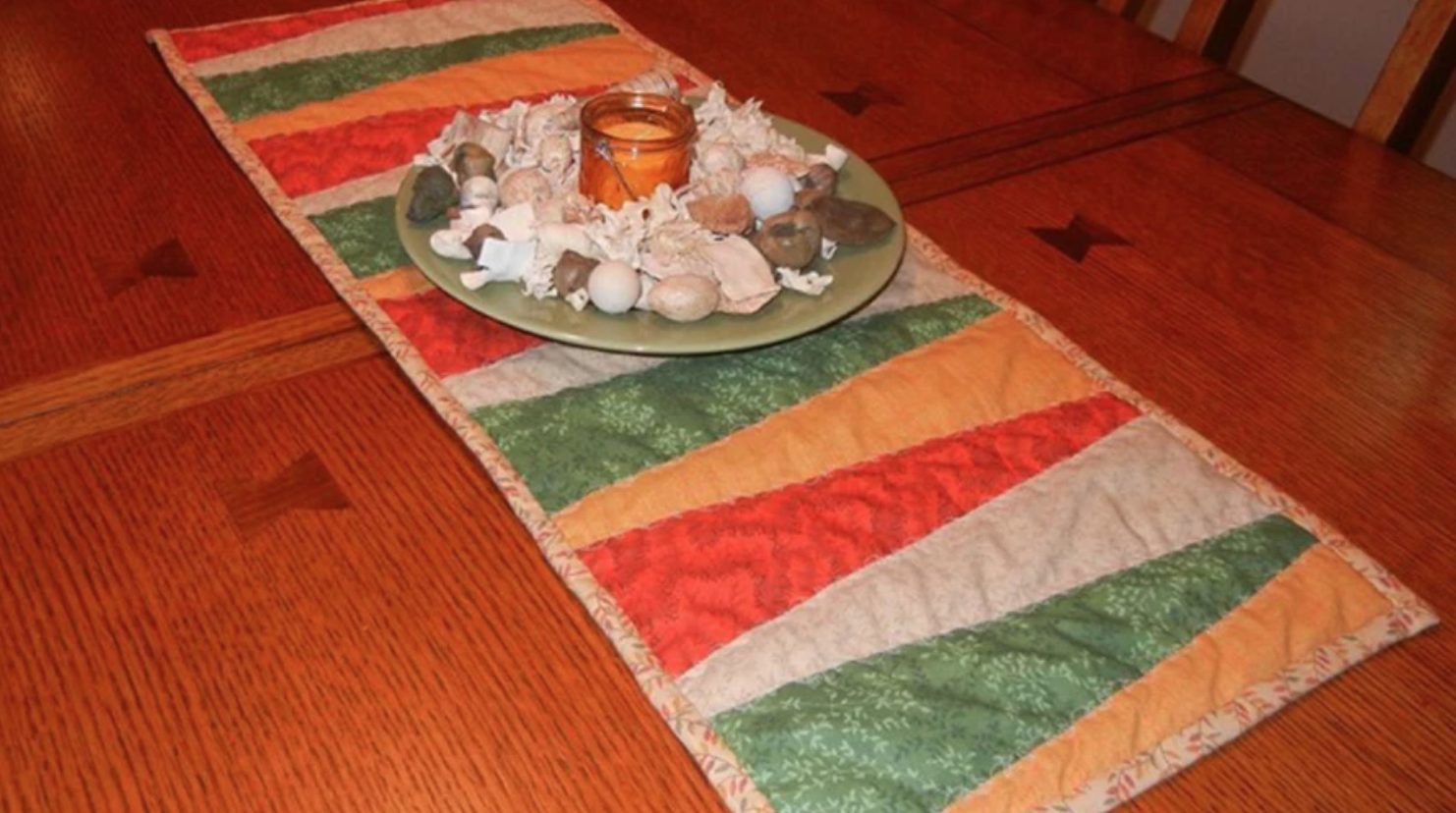 triangle fall table runner