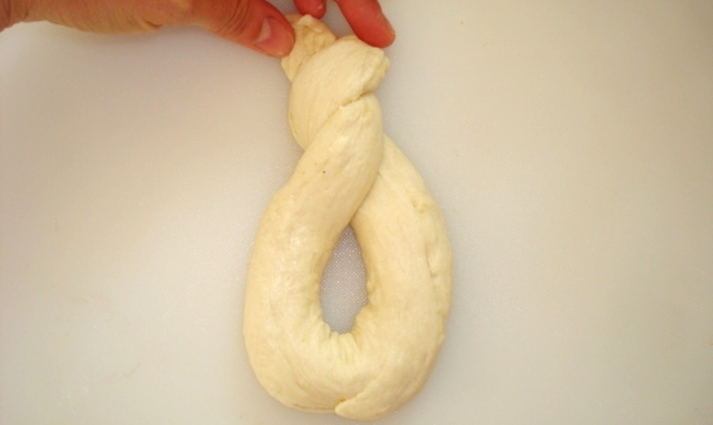 twisted pretzel dough