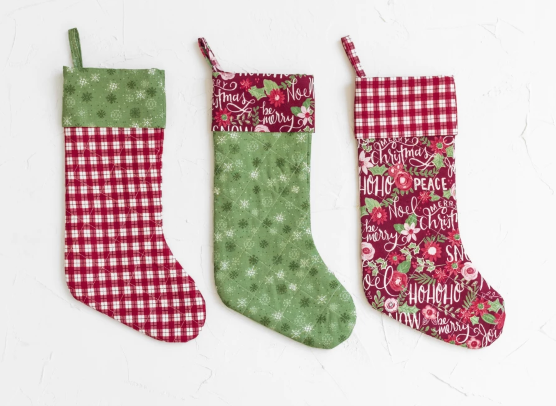 Quilted Christmas Stocking and Tree Skirt Patterns